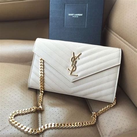 ysl black white|white ysl clutch price.